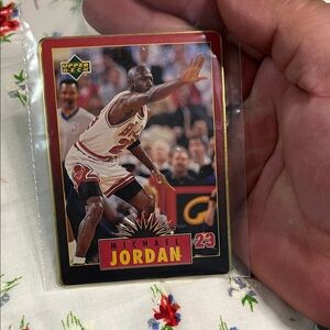 Upper Deck Michael Jordan Basketball Card - Black and Red